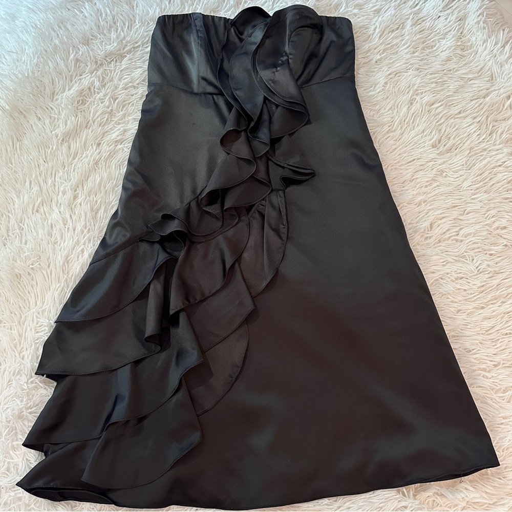 The Limited Event Black Strapless Ruffle Cocktail Dress Women’s 2 – Formal LBD - Picture 12 of 16